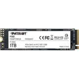 Patriot P300 (P300P1TBM28) 1TB NVMe SSD, M.2 Interface, PCIe Gen3, 2280, Read 2100MB/s, Write 1650MB/s, 3 Year Warranty