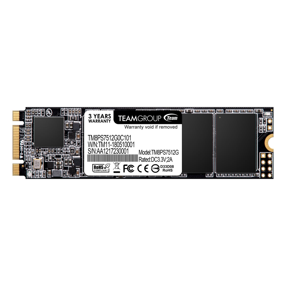 Disque SSD Team MS30 512 Go M.2 SATA SATA III