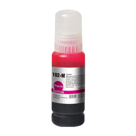 InkLab 102 Epson Compatible EcoTank Magenta Ink Bottle -