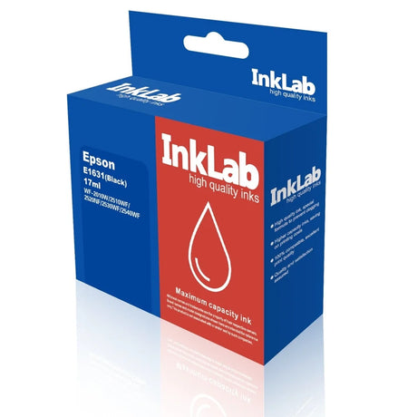 InkLab 1631 Epson Compatible Black Replacement Ink - Inks