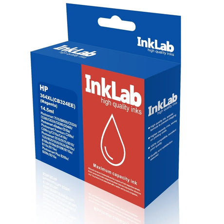 InkLab 364 XL HP Compatible Magenta Replacement Ink - Inks