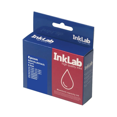 InkLab 603XL Epson Compatible Cyan Replacement Ink - Inks