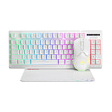 Marvo Scorpion CM310 Loot 30 3 in 1 RGB Wired Gaming UK Layout TKL Keyboard, Mouse and Mat Bundle (White)