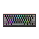 Marvo Scorpion KG962-UK Clavier de jeu mécanique USB avec commutateurs mécaniques rouges, design 60 % compact avec câble USB Type-C amovible, rétroéclairage arc-en-ciel réglable, anti-ghosting N-Key Rollover