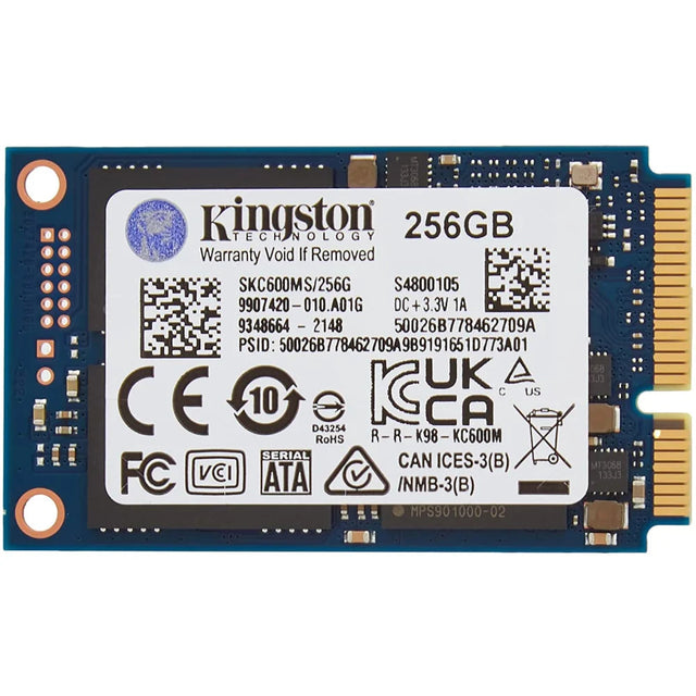 Kingston KC600 256G SSD SATA3 mSATA SKC600MS/256G - M.2 NVME