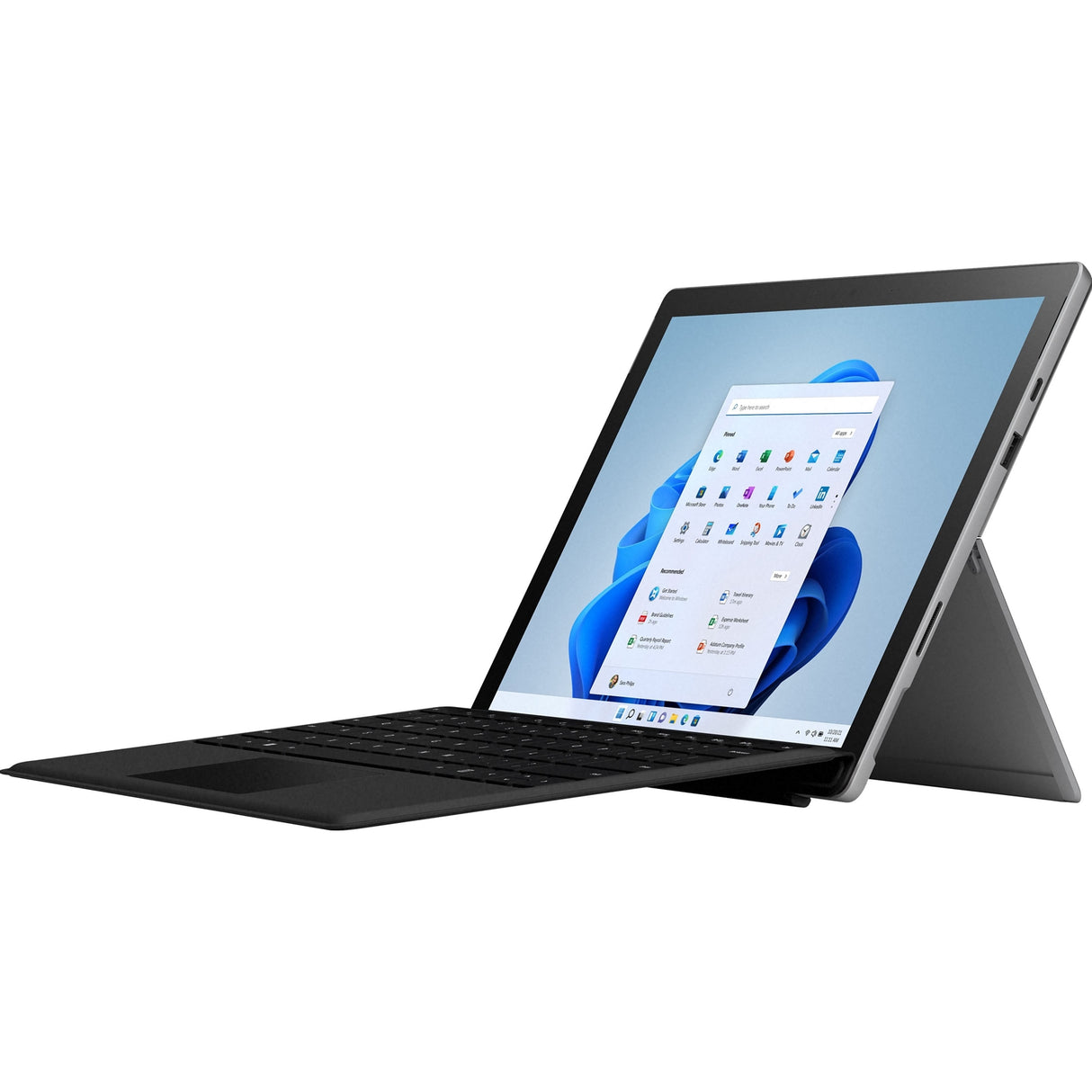 Microsoft Surface Pro 7+ Tablet with Keyboard, Grade A Refurb, 12.3 Inch Touchscreen, Intel Core i5-1135G7 11th Gen, 8GB RAM, 256GB SSD, Windows 11 Pro