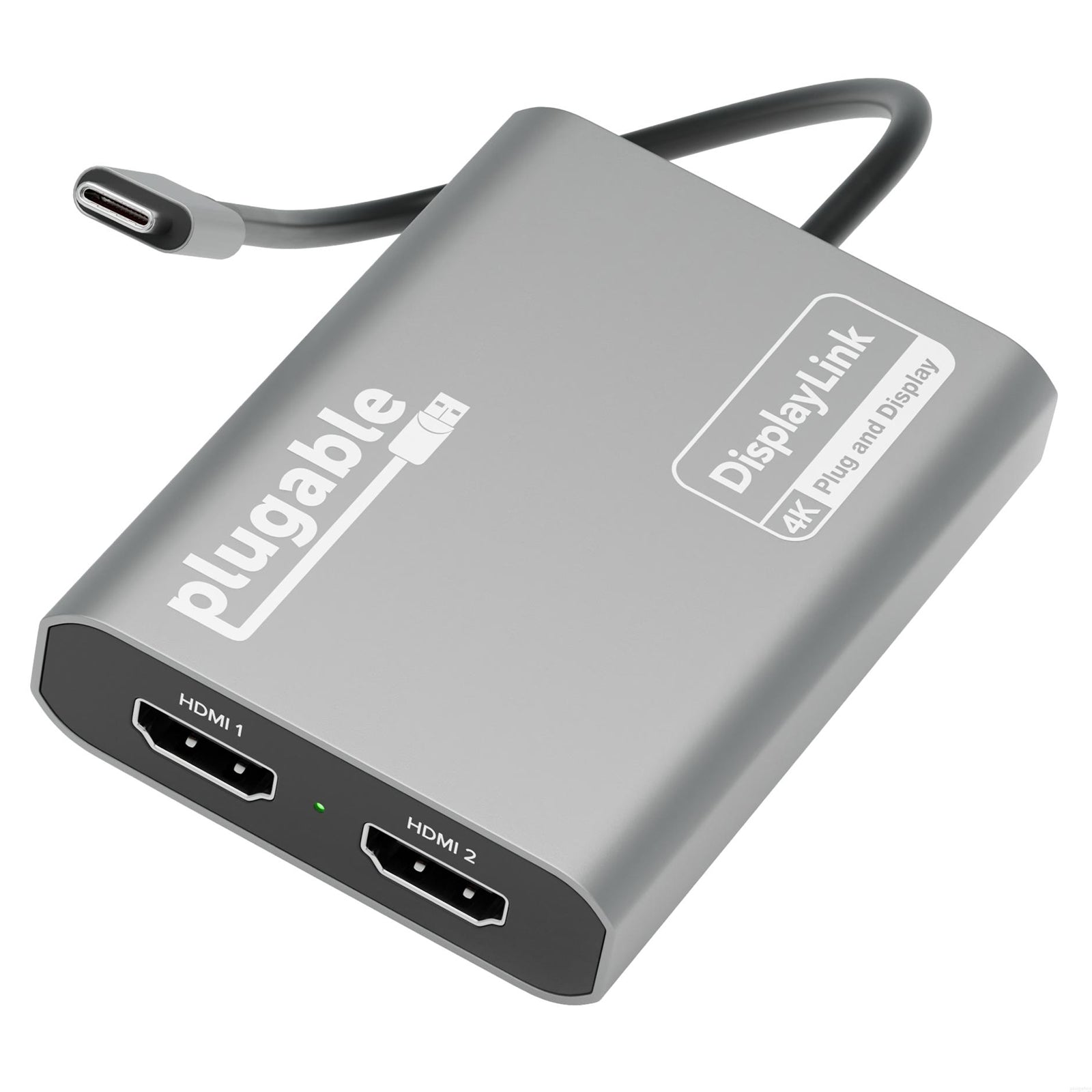 Plugable USBC-6950M Portable USB-C to Dual 4K DisplayLink