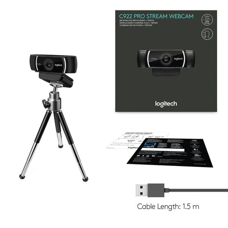 Logitech C922 PRO HD STREAM WEBCAM - Webcams