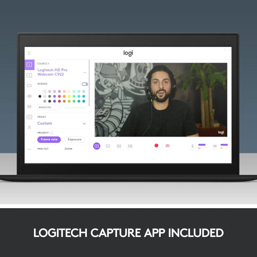 Logitech C922 PRO HD STREAM WEBCAM - Webcams