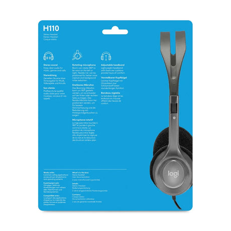 Logitech H110 Stereo Headset - Headphones & Headsets