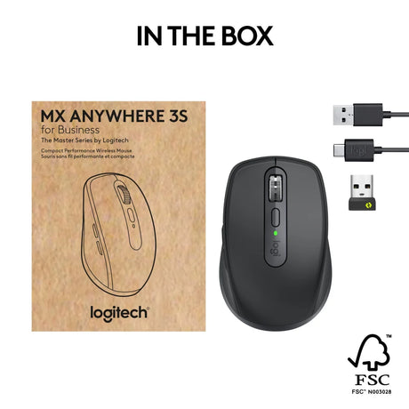 Logitech MX Anywhere 3S for Business mouse Office