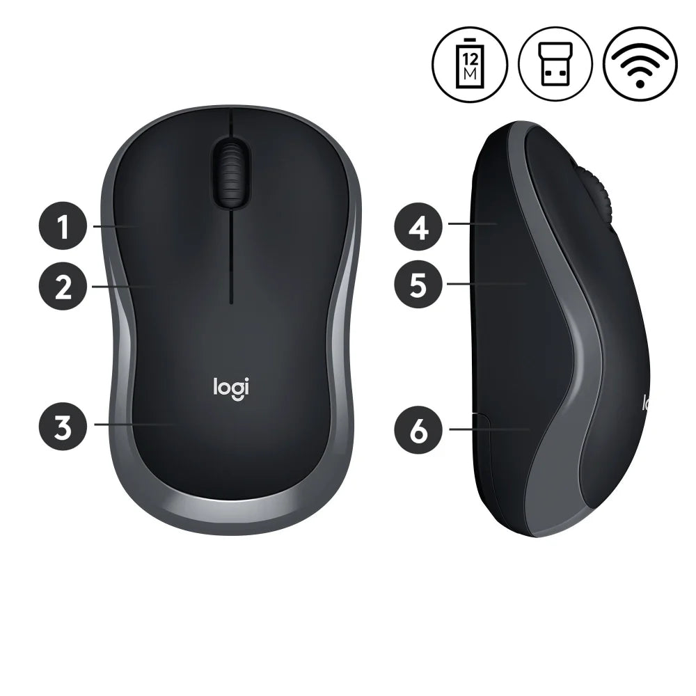 Logitech Wireless Mouse M185 - Mice