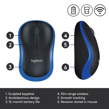 Logitech Wireless Mouse M185 - Mice