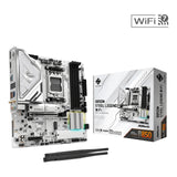 ASRock B850M Steel Legend WiFi AMD AM5 Socket Motherboard, Micro-ATX, 4x DDR5 Slots, 3x M.2 Sockets, Fitted I/O Shield, 2.5GbE LAN, Wi-Fi 7, 1x DisplayPort / 1x HDMI Port