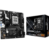ASRock B850M-X AMD AM5 Socket Motherboard, Micro-ATX, 2x DDR5 Slots, 2x M.2 Sockets, 1x USB-C Port, 2.5GbE LAN, 1x DisplayPort / 1x HDMI Port