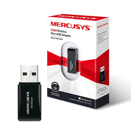 Mercusys MW300UM N300 Wireless Mini USB Adapter - Networking