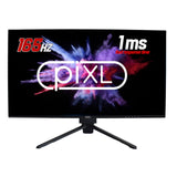 piXL CM27F10 27 Inch Frameless Gaming Monitor, Widescreen LCD Panel, Full HD 1920x1080, 1ms Response Time, 165Hz Refresh, Display Port / HDMI, 16.7 Million Colour Support, VESA Wall Mount, Black Finish