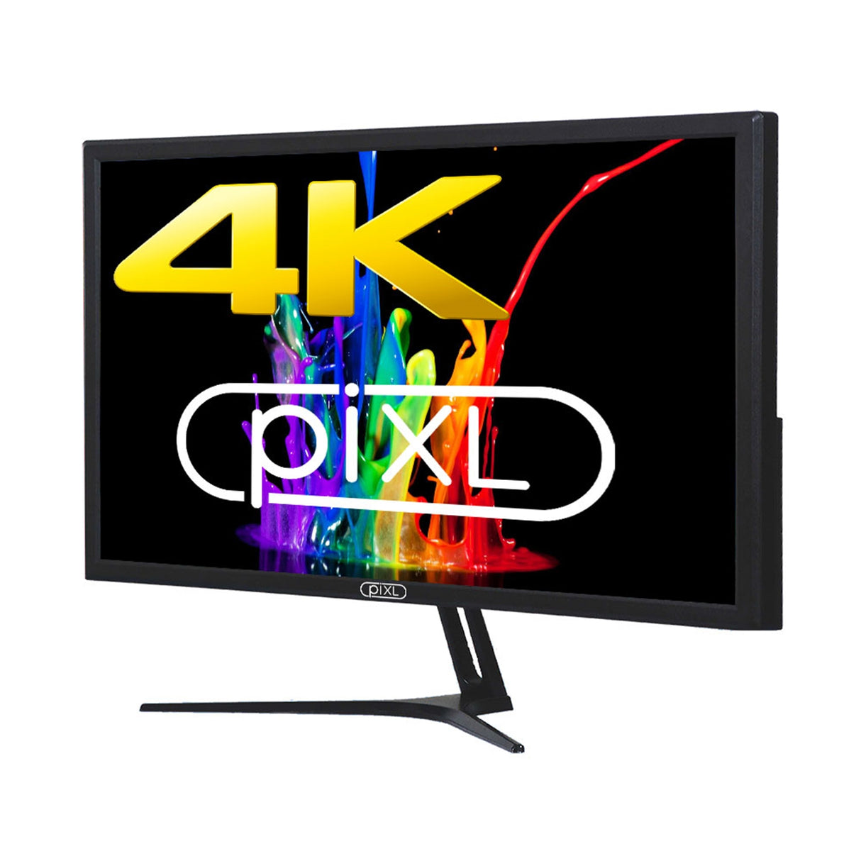 PiXL CM28GU1 Moniteur UHD 28 pouces, 4K, écran large LED, 2160p, temps de réponse 5 ms, rafraîchissement 60 Hz, HDMI/Port d'affichage, prise en charge de 16,7 millions de couleurs, montage VESA, finition noire