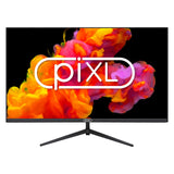 piXL CM32F4 Monitor sin marco de 32 pulgadas, panel LCD IPS panorámico, Full HD 1920x1080, tiempo de respuesta de 4 ms, actualización de 60 Hz, Display Port/HDMI, soporte de 16,7 millones de colores, soporte de pared VESA, acabado negro