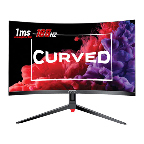 piXL CM32GF5 32 Inch Curved Gaming Monitor, 144Hz/ 165Hz, 1ms Response Time, Frameless, Freesync, G-Sync, 1920 x 1080 Full HD, DisplayPort, HDMI, VESA Mount, Internal PSU, Black Finish