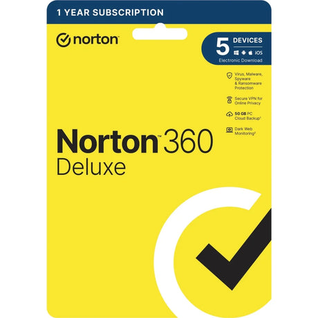 Norton 360 Deluxe 2022 Antivirus Software for 5 Devices