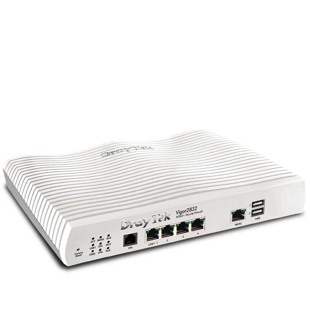 DrayTek V2832-K Vigor 2832 Wired Triple-WAN Firewall ADSL Modem Router with USB 3G/4G Modem Support