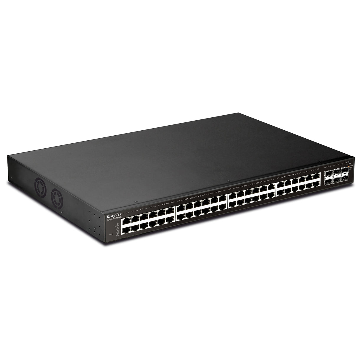 DrayTek VSP2540XS-K VigorSwitch P2540XS 48 Port POE Fully Managed Layer 2+ Switch with 6x 10GbE SFP Ports