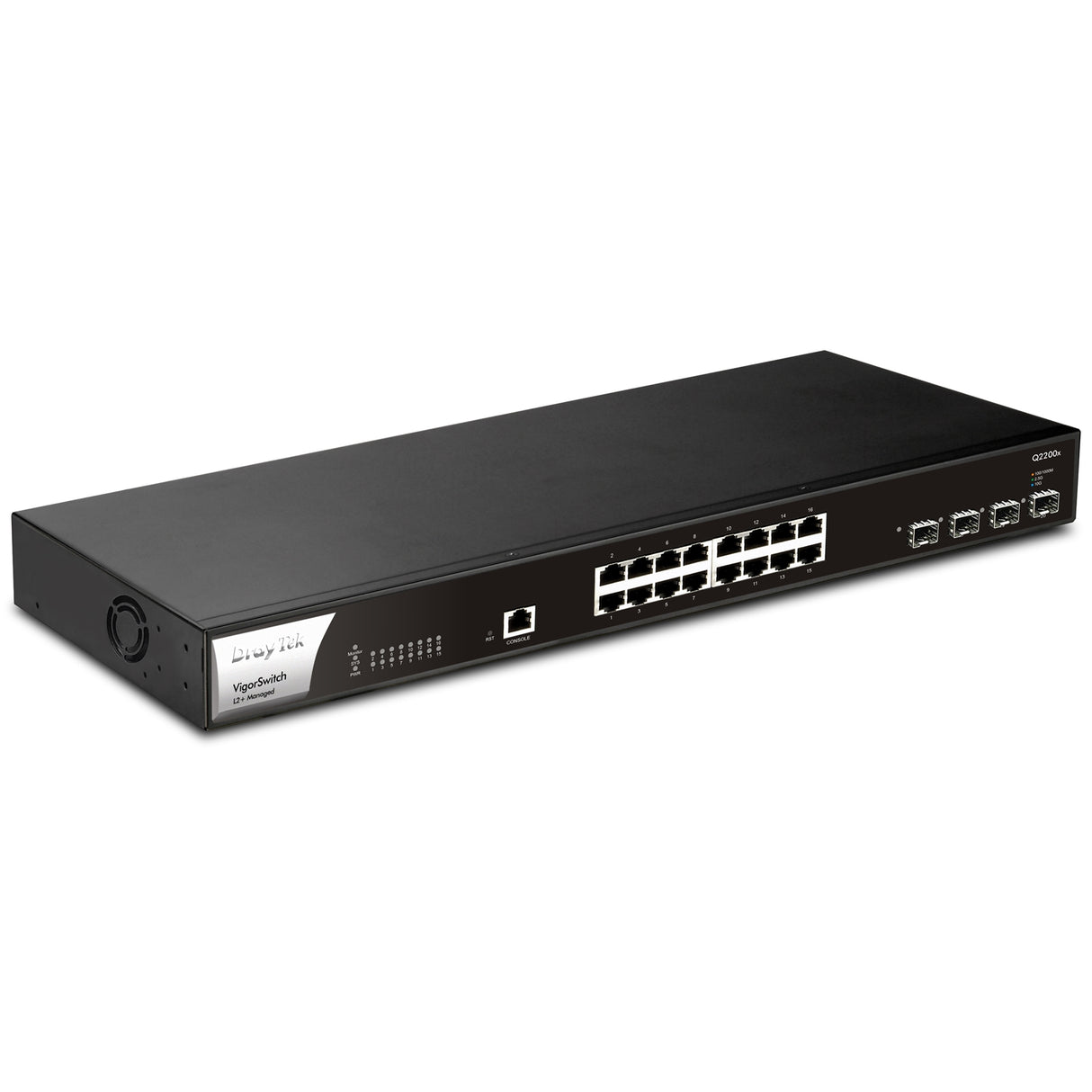 DrayTek VSQ2200X-K VigorSwitch Q2200x 16 Port 2.5GbE Layer 2+ Managed Switch with 4x 10 GbE SFP Uplinks