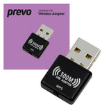 Prevo USBW4 300Mbps N300 USB Wireless Network Adapter