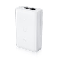Ubiquiti U-POE-AT Instant 802.3at 48V 30W Power POE Injector, delivers up to 30W of PoE+, compatible with the U6 LR, U6 Pro, and other 802.3at PoE+ devices, surge and clamping protection, AC cable with earth ground