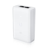 Ubiquiti U-POE-AT Instant 802.3at 48V 30W Power POE Injector, delivers up to 30W of PoE+, compatible with the U6 LR, U6 Pro, and other 802.3at PoE+ devices, surge and clamping protection, AC cable with earth ground