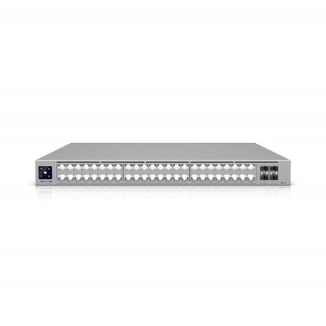 Ubiquiti (USW-Pro-XG-48) Professional-grade, 48-port Layer 3 Etherlighting switch with (32) 10 GbE, (16) 2.5 GbE, and (4) 25G SFP28 ports.