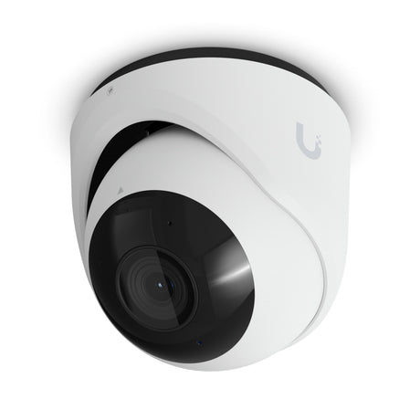 Ubiquiti UVC-G6-Turret-W All-weather, tamper-resistant 4K PoE camera with a 1/1.8" 8MP image sensor, Multi-TOPS AI Engine, and 3-axis manual adjustment for flexible installation