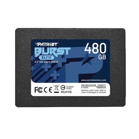 Patriot Elite 480GB 2.5’ SATA III SSD Drive - Internal