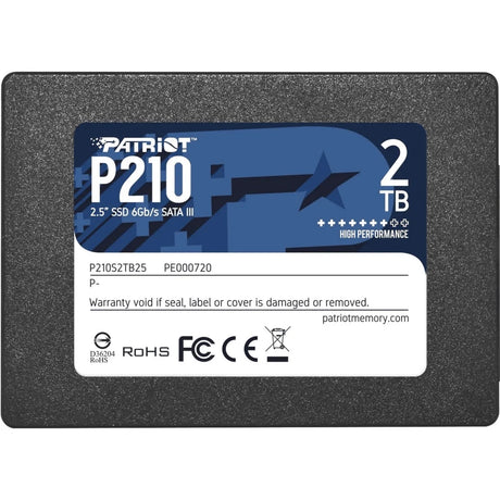 Patriot P210 SSD 2TB SATA 3 Internal Solid State Drive