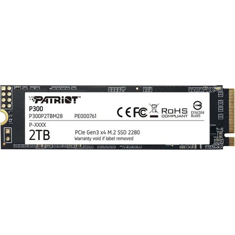 Patriot P300 2TB M.2 2280 PCIe NVMe SSD - Hard Drives