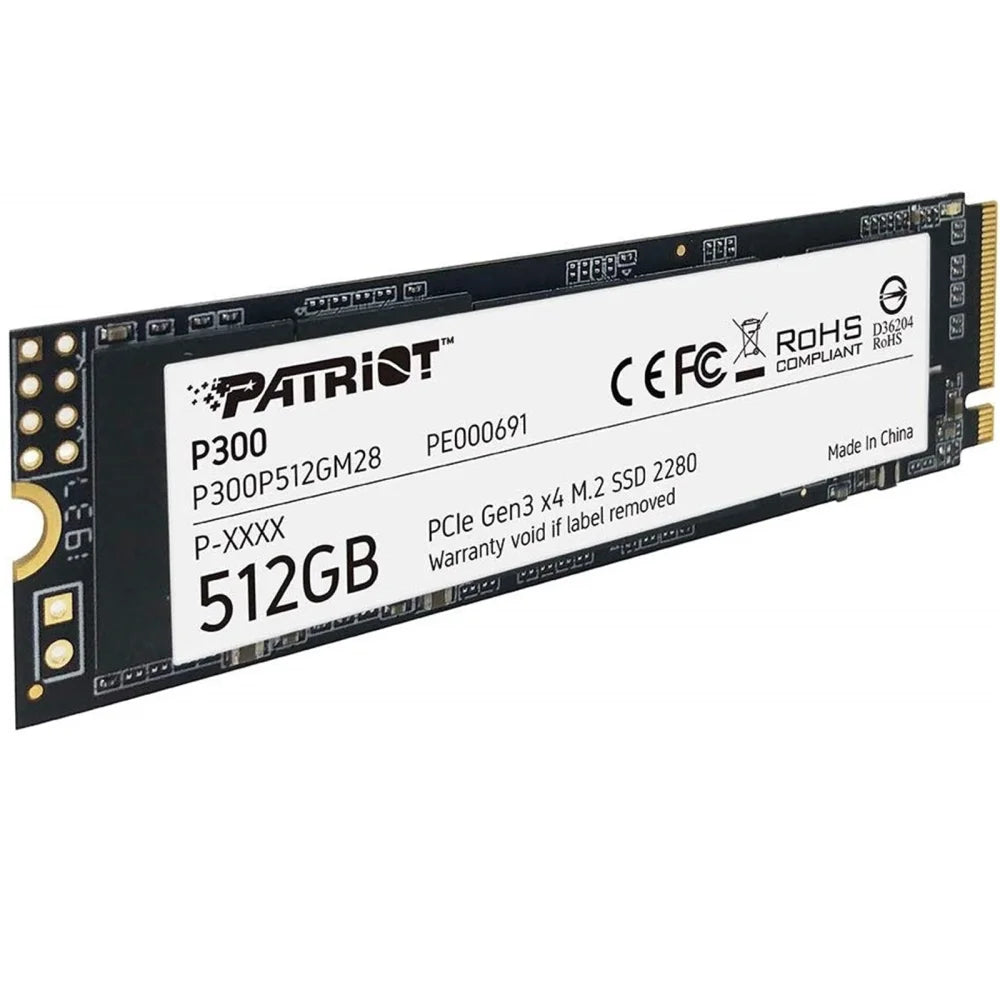 Patriot P300 512GB M.2 2280 PCIe NVMe SSD - Internal SSD