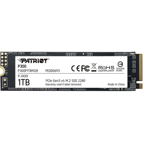 Patriot P300 (P300P1TBM28) 1TB NVMe SSD M.2 Interface PCIe