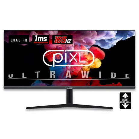 piXL 34-inch UWQHD UltraWide 165Hz Gaming Monitor with 100%