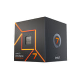 AMD Ryzen 7 7700 with Radeon Graphics, 8 Core Processor, 16 Threads, 3.8GHz up to 5.3GHz Boost, 40MB Cache, 65W, Wraith Prism LED Cooler, Radeon Graphics