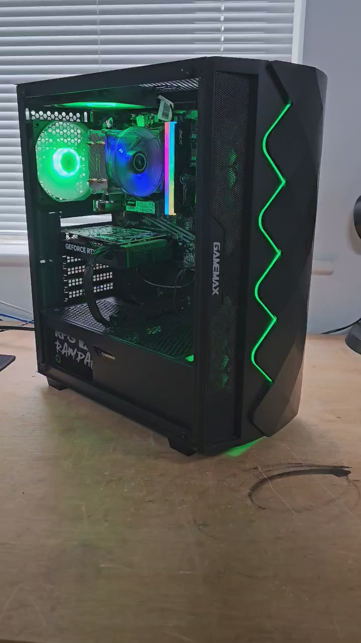 DCG Respawn - Ryzen 5 3600, 16GB DDR4, RTX 4060 Ti 8GB, 500GB SSD, Refurbished PC