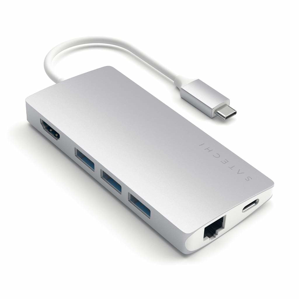 Satechi TypeC Mport Adptr 4K Eth V2Silvr
