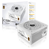 Antec CSK DC 750W White PSU, 80+ Bronze, Fully Wired, Antec's 5-year warranty