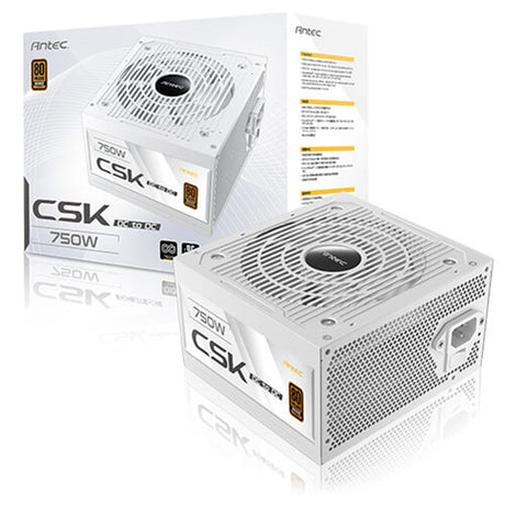 Antec CSK DC 750W White PSU, 80+ Bronze, Fully Wired, Antec's 5-year warranty