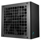 DeepCool PK750D Unidad de fuente de alimentación de 750 W, ventilador silencioso con cojinete hidráulico de 120 mm, bronce 80 PLUS, no modular, enchufe británico, cables planos negros, estable y con bajo nivel de ruido