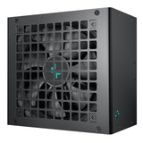 DeepCool PL750D 750W PSU, 120mm Silent Hydro Bearing Fan, 80 PLUS Bronze, Non Modular, UK Plug, Flat Black Cables, Stable with Low Noise Performance