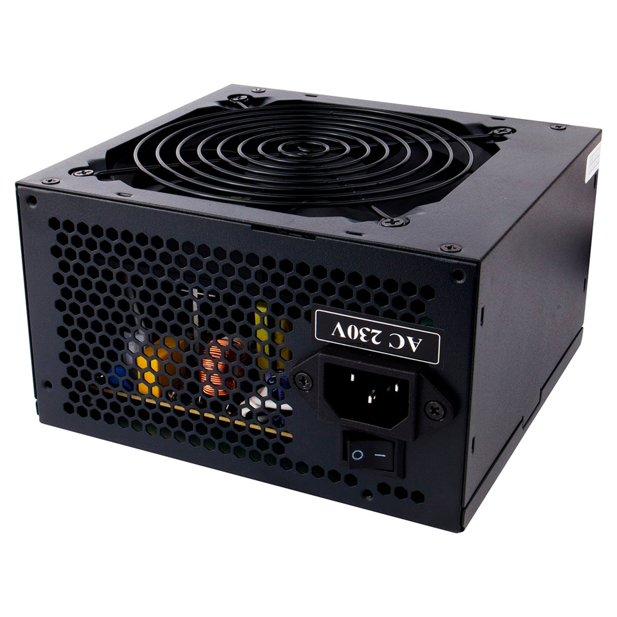 TARGET 500W Builder Series PSU with 12cm Cooling Fan - Black Edition, High-Efficiency | PFC Certified | CE Compliant | White Box Packaging