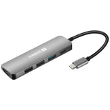 Sandberg USB-C Dock HDMI + 3xUSB + PD 100W - Laptop Docks &