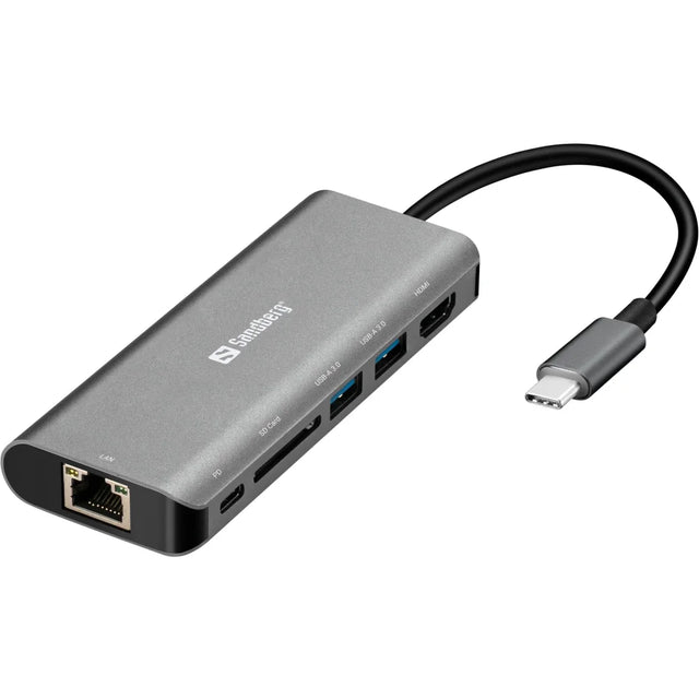 Sandberg USB-C Dock HDMI + LAN + SD + USB100W - Laptop