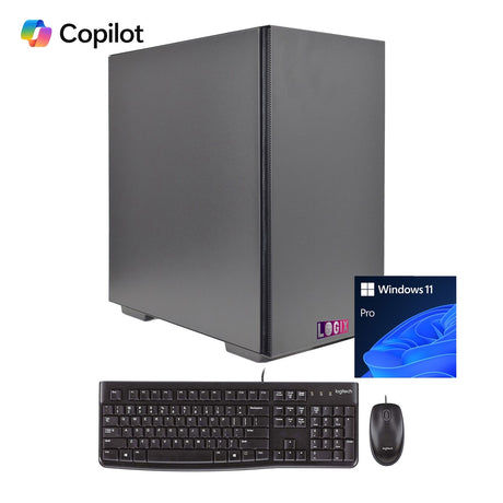 LOGIX Intel i7-14700 2.10GHz (5.30GHz Boost) 20 Core 28 threads. 32GB Kingston RAM, 1TB Kingston NVMe, Wi-Fi 6, Windows 11 PRO + FREE Keyboard & Mouse